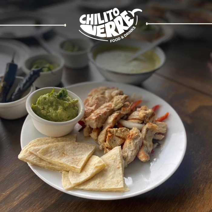 Chilito Verre, food and drink